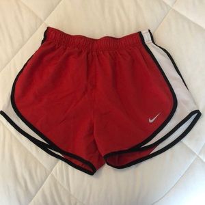 Red, Black, & White Nike Shorts